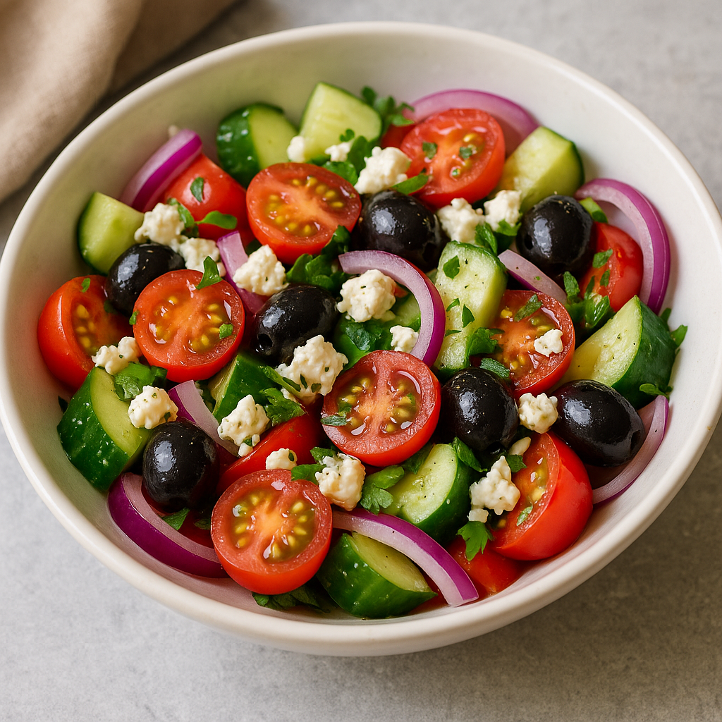 🥗 Mediteranska salata sa fetom i maslinama